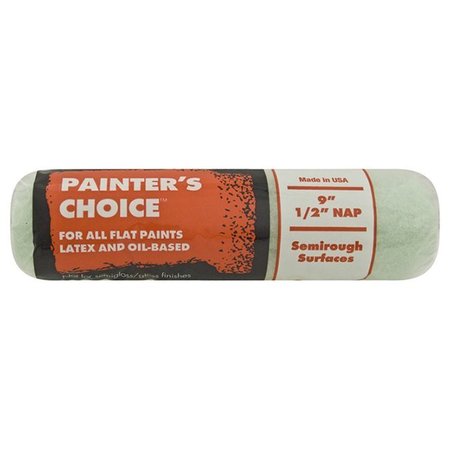 WOOSTER 9" Paint Roller Cover, 1/2" Nap Nap, Knit Fabric R276